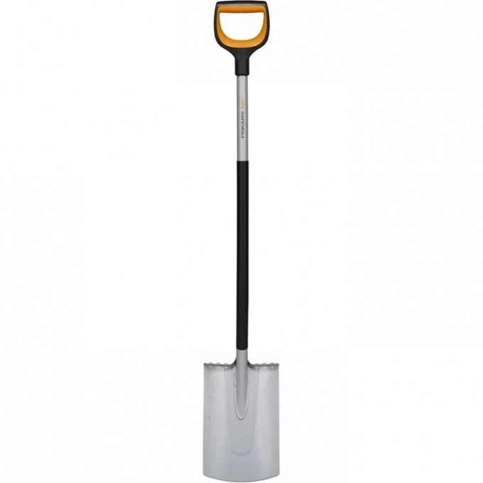 Лопата штыковая FISKARS XACT с закругленным лезвием серая 1066730 Лопата штыковая FISKARS XACT с закругленным лезвием серая 1066730