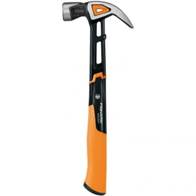 Молоток с загнутым гвоздодёром FISKARS L 20oz/13.5" 1027203 Молоток с загнутым гвоздодёром FISKARS L 20oz/13.5" 1027203