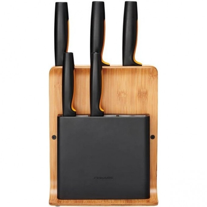 Набор из 5 ножей FISKARS FUNCTIONAL FORM в бамбуковом блоке 1057552 Набор из 5 ножей FISKARS FUNCTIONAL FORM в бамбуковом блоке 1057552