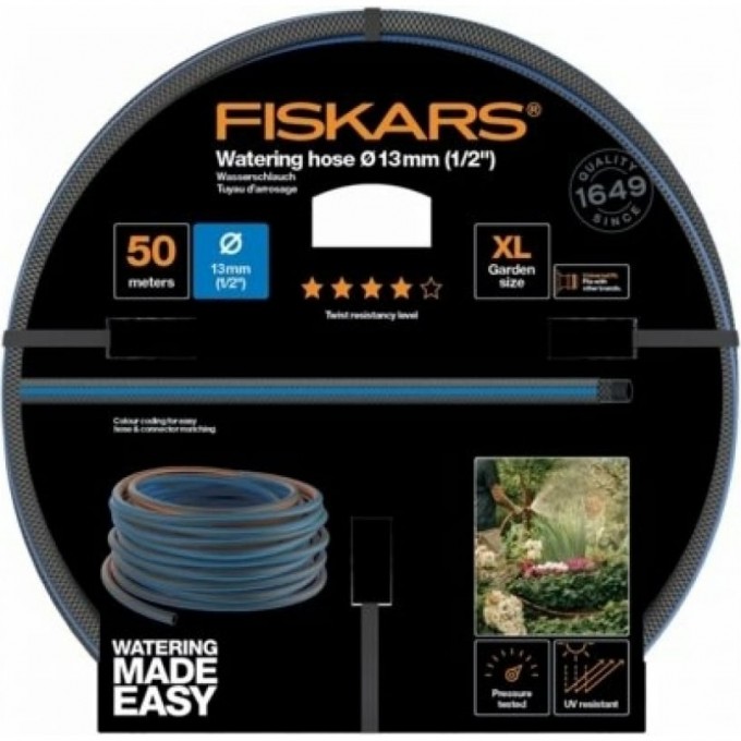 Шланг FISKARS 13 мм (1/2"), 50м Q4 1027106 Шланг FISKARS 13 мм (1/2"), 50м Q4 1027106